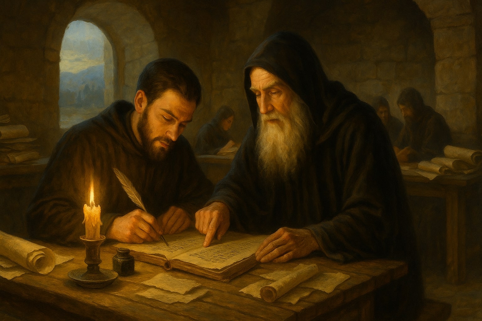 Св. Евтимий и св. Теодосий Търновски Св. Евтимий Търновски заедно със своя учител св. Теодосий Търновски