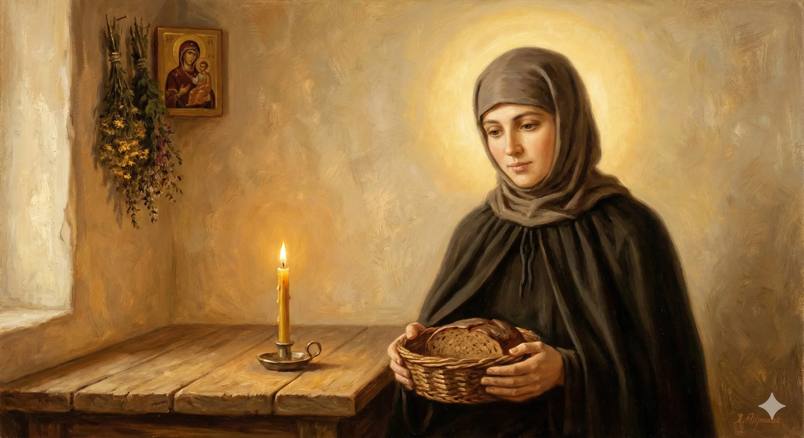 Света Филомена Търновска – милостива подвижница с кошница хляб