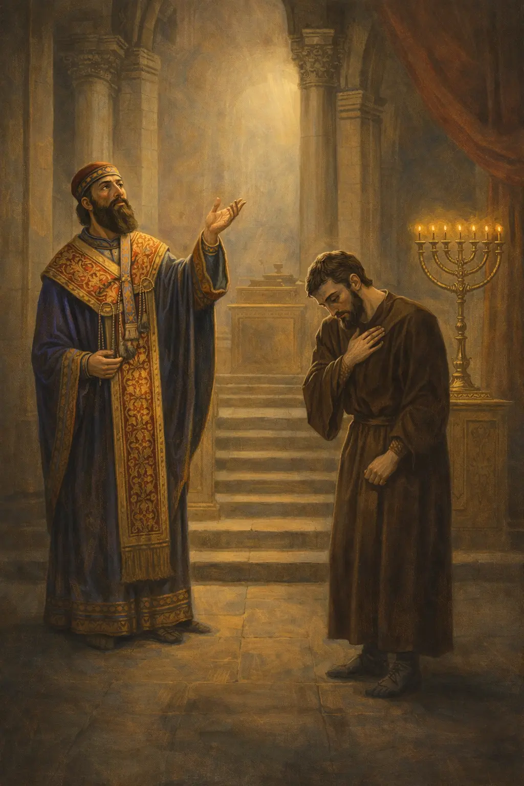 Митарят и фарисеят в Иерусалимския храм - притча за смирението и покаянието