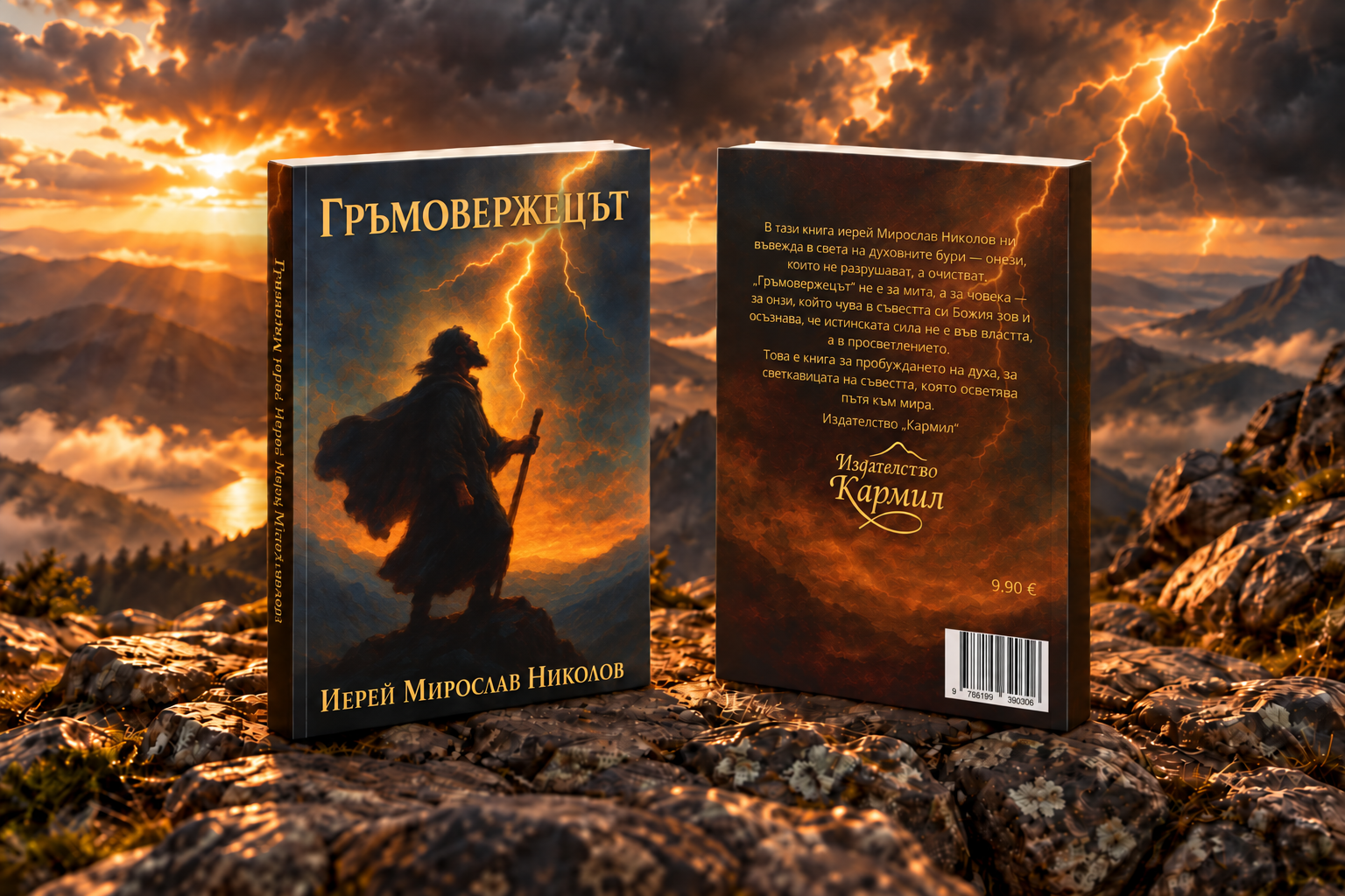 „Гръмовержецът“ — предна и задна корица